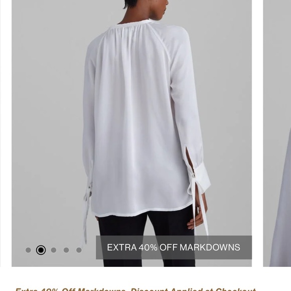 Club Monaco 100% silk blouse - Picture 7 of 7